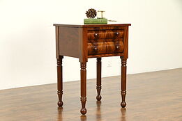 Empire Cherry & Mahogany Antique Nightstand or End Table #32244