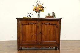 Country French Antique 1800 Provincial Oak & Pine Sideboard or Server #32401