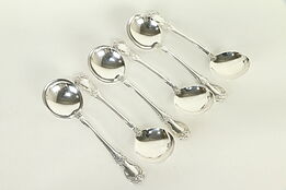 Sterling Silver Towle Old Master Set of 6 Cream Soup Spoons 6 1/4" #32819