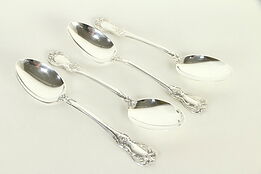 Sterling Silver Towle Old Master Set of 4 Teaspoons 6" #32821