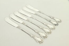 Sterling Silver Towle Old Master Set 6 Cheese or Butter Knives 5 1/2" #32823
