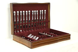 Set of Sterling Silver for 12 Towle Old Master, 48 Pc. Case #32833