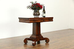 Empire Mahogany & Cherry Antique Flip Top Console & Game Table #33315
