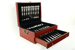 Towle Old Colonial Sterling Silver 40 Pc Flatware Set for 10 with Chest #33693