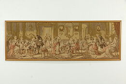 Framed Vintage Tapestry, 18th Century Music Scene 60" #33804