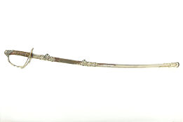 Ceremonial Antique Sword & Sheath, Henderson Ames, Germany, 0dd Fellows #34146