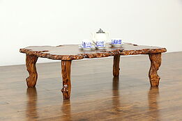 Free Form Vintage Mahogany Coffee Table in the Manner of Nakashima #33963