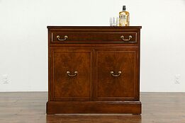 Traditional Walnut Vintage Server, Sideboard or Bar Cabinet, Kroehler #34866
