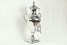 Victorian Antique English Silverplate Hot Water Tea Kettle Glenton London #34519