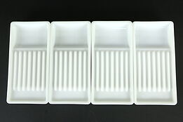 Antique Milk Glass Dental Trays, The American Cabinet Co.,Two Rivers  #35254