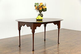 Cherry 18th Century Design Dining Table 2 Leaves Antiquities of Delafield #35553
