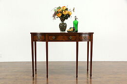 Traditional Hepplewhite Vintage Mahogany Sideboard, Server or Console #35454