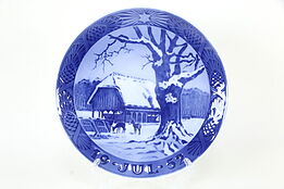 Royal Copenhagen Christmas Plate, Farm Field, 1952 #35973