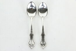 Towle Debussy Pattern Sterling Silver Set of 2 Teaspoons #36033