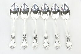 Towle Debussy Pattern Sterling Silver Set of 6 Grapefruit Spoons  #36051