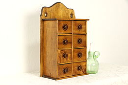 Victorian Maple Antique Farmhouse Spice Cabinet #36824