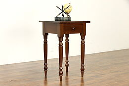 Victorian Antique Farmhouse Walnut Nightstand or Lamp Table #37066