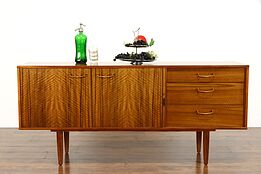 Midcentury Modern Vintage Danish Credenza, Sideboard, Buffet, Slasgow #39306