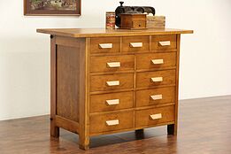 Workbench from 1930's Vintage High School Wood Shop or Kitchen Island