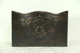 Iron & Copper Antique Fireplace Architectural Fragment Wall Pocket
