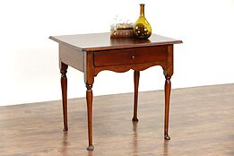 Pine Georgian 1760 Antique Lamp, Occasional or Work Table, Nightstand