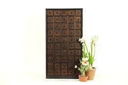 Chinese Antique 50 Drawer Spice, Apothecary, Jewelry or Collector Cabinet #32029