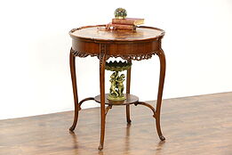 Rosewood Marquetry 1925 Antique Lamp or Center Table
