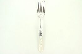 Pearl Handle Antique Serving Fork, Sterling Shank, England #28892
