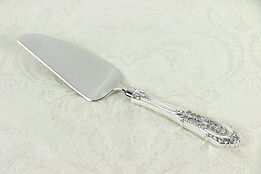Pastry Server 7" Sterling Silver, Stainless Blade, Wallace Rose Point  #30142
