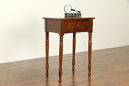 Sheraton Antique 1825 Cherry Nightstand, End or Lamp Table #31778