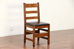 Mission Oak Arts & Crafts Signed L&JG Stickley Antique Craftsman Chair #29914