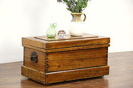 Carpenter 1890 Hand Made Antique Tool Chest, Coffee Table