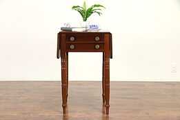 Dropleaf Antique 1830 Pembroke Nightstand, End Table, Sewing Stand #30629