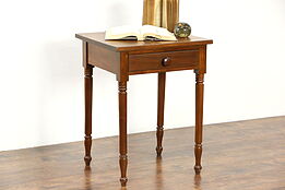 Walnut 1830 Antique Lamp or End Table, Nightstand