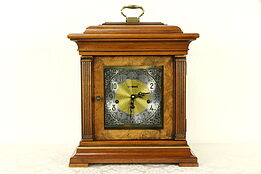 Howard Miller Vintage Cherry & Burl Mantel Clock, 2 Jewels #31993