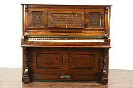 Victorian 1890's Antique Piano, Signed Morris of Canada, Refurbished