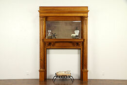 Victorian Classical Antique Architectural Salvage Fireplace Mantel #31968