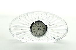 Waterford Signed Crystal Oval Clock