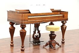Rosewood Antique Melodeon Organ, Rebuilt Bellows, Dreher Cleveland #29730