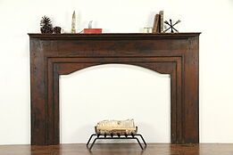 Architectural Salvage Antique Primitive Pine and Cherry Fireplace Mantel  #31508