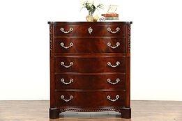Century Signed Traditional Vintage Mahogany Highboy or Tall Chest
