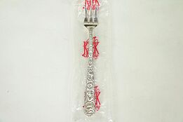 Repousse Kirk Stieff Sterling Silver Cocktail Fork, New in Bag  #29053