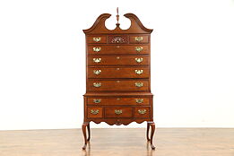 Mahogany Highboy or Tall Chest on Chest, Signed Hickory James River #30975