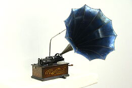Edison Table Top Victrola with Horn