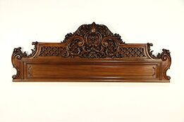 Architectural Salvage Antique Italian 81" Wide Crest or Headboard #29910