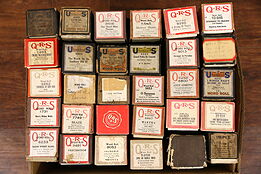 Player Piano Wide Assortment of 30 Vintage Music Rolls