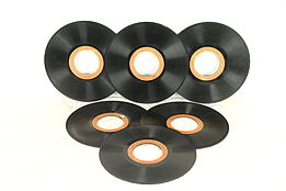 Group of 6 Aretino 3" hole 78 rpm Antique Records #32051