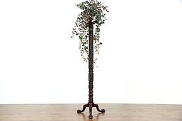 Georgian Design 1900 Acanthus & Claw & Ball Carved Pedestal or Plant Stand