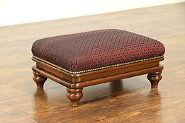 Victorian Antique Adjustable Gout Footstool, Horsehair Upholstery #32151