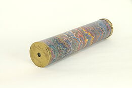 Van Cort Optique Kaleidoscope, Brass & Bookbinding Marble Paper #32317